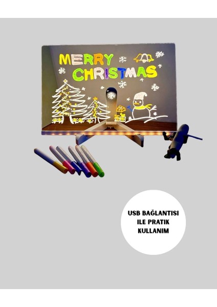 USB Bağlantılı LED Akrilik Çizim ve Not Tahtası indirimleri