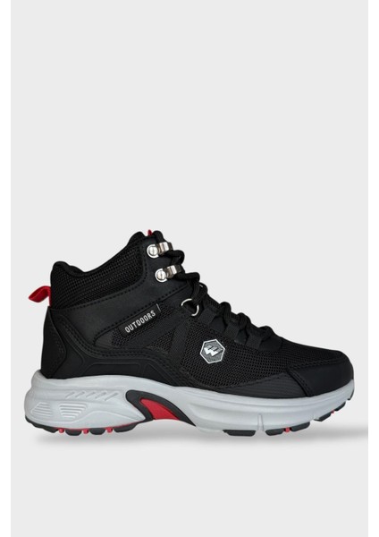 Kadın Su Itici Soğuk Geçirmez Trekking & Outdoor Bot Siyah - Kırmızı