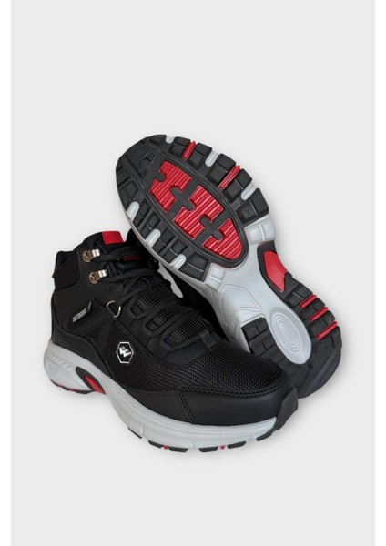 Kadın Su Itici Soğuk Geçirmez Trekking & Outdoor Bot Siyah - Kırmızı