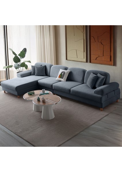 Aries Yataklı Sandıklı Piyonlu Köşe Takımı Mavi Sol Köşe