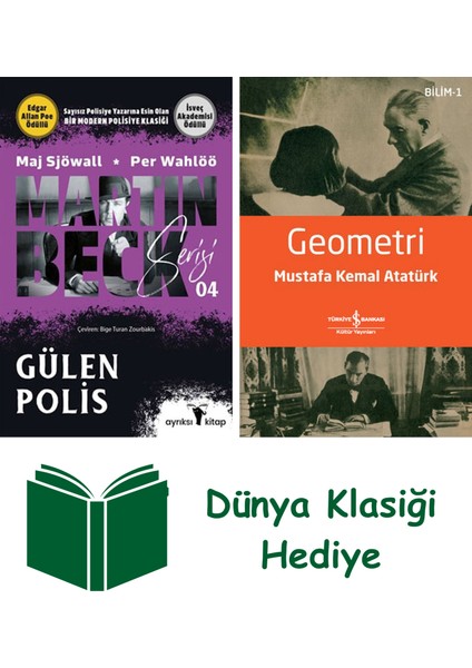 Martin Beck Serisi 4 - Gülen Polis + Geometri + Dünya Klasiği Hediye