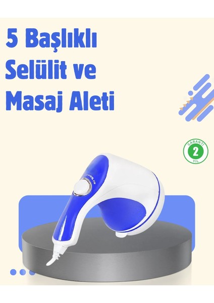 Elektrikli Yağ Yakıcı Masaj Aleti 5 Başlıklı Vücut Şekillendirici