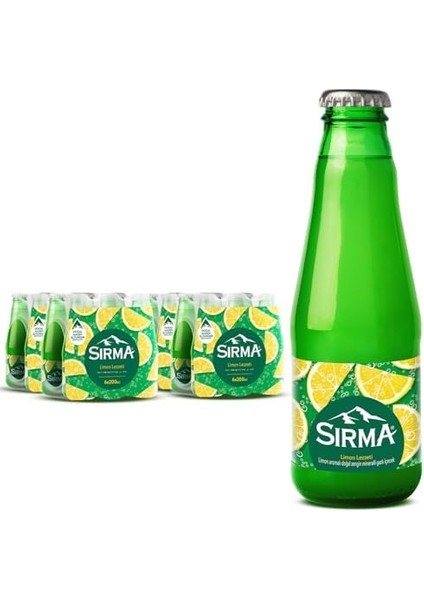 Sırma C Vitaminli Limon Aromalı Doğal Maden Suyu (24 x 200 Ml)