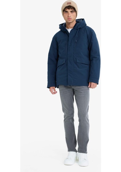 Su İtici Regular Fit Kapüşonlu Fermuarlı İç Cepli Cebi Pelüşlü Mont E9248AX25WN fiyatları