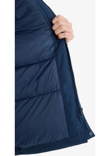 Su İtici Regular Fit Kapüşonlu Fermuarlı İç Cepli Cebi Pelüşlü Mont E9248AX25WN