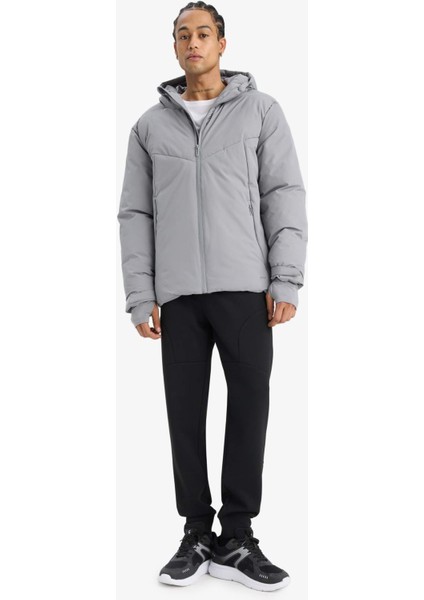 Su İtici Regular Fit Kapüşonlu Fermuarlı Rüzgar Geçirmez Mont E9487AX25WN fiyatları