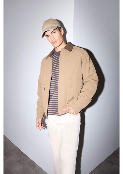 Regular Fit Gömlek Yaka İç Cepli Mont F0153AX25WN modelleri