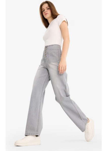 90's Wide Leg Yüksek Bel Uzun Jean Pantolon E9124AX25AU modelleri