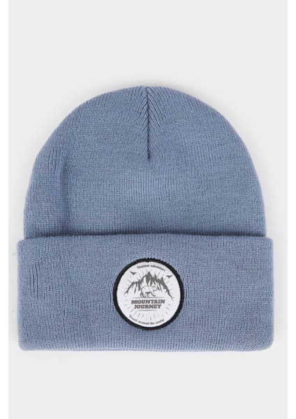 Erkek Çocuk Dokuma Etiketli Triko Bere F2389A825WN