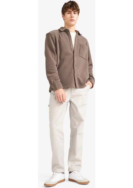 Regular Fit Polar Uzun Kollu Gömlek F0105AX25WN fırsatları