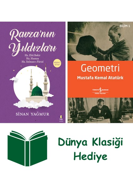 Ravza'nın Yıldızları - Birinci Kitap + Geometri + Dünya Klasiği Hediye