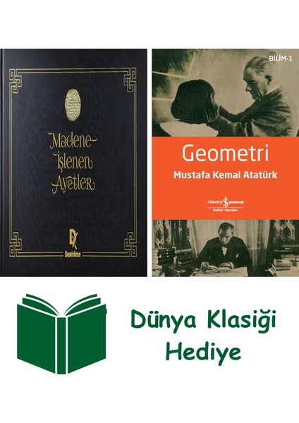 Madene Işlenen Ayetler (Ciltli) + Geometri + Dünya Klasiği Hediye
