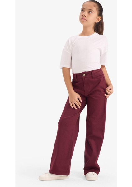 Kız Çocuk Flare Fit Gabardin Pantolon G4227A825WN