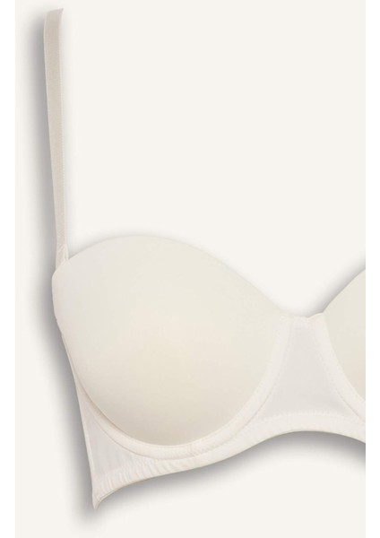 Micro Kaplı Yarım Dolgulu Balenli Straplez Sütyen F9388AX25WN modelleri