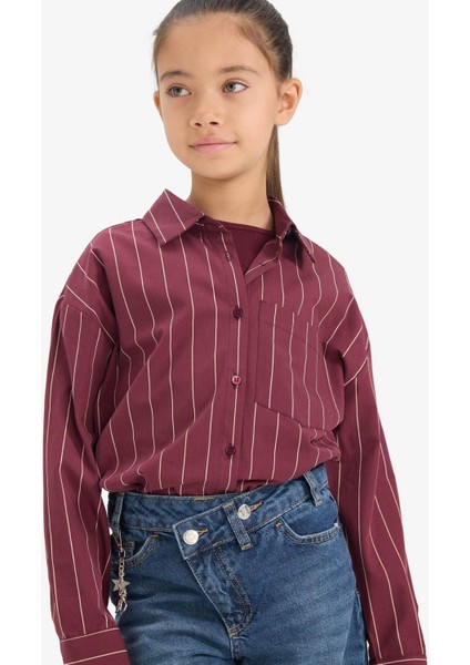 Kız Çocuk Regular Fit Poplin 2li Uzun Kollu GÖMLEK G3254A825WN