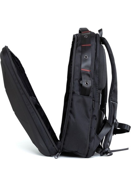 17 Inç Laptop Bölmeli Günlük Seyahat Sırt Çantası Siyah