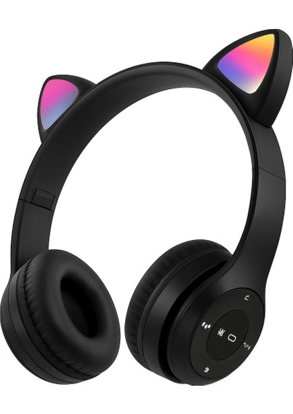 LED Işıklı STN28 Kedi Kulak Bluetooth Wireless Kulaklık Kedi Kulak Sevimli Kablosuz Bluetooth 5.0 LED Işıklı Kedili Şık Kulaküstü Kulaklık Kız Çocuk Kulaklık fiyatları