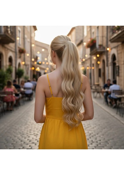 Tokalı Dalgalı At Kuyruğu - Kumral Beyaz Platin Röfleli