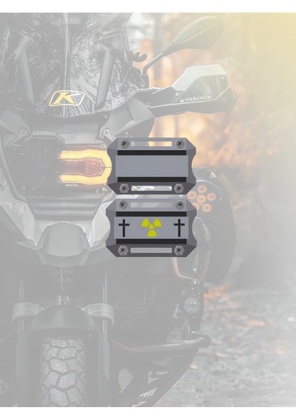 Motor Için Crash Bar Nardo Gri Radyasyon Dayanıklı Motor Koruma Aksesuarı (Yan Tampon)