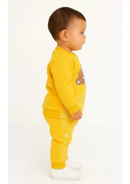 Sarı Ayıcık 1-2-3 Yaş Çocuk Alt Üst Takım Pijama Takım fiyatları