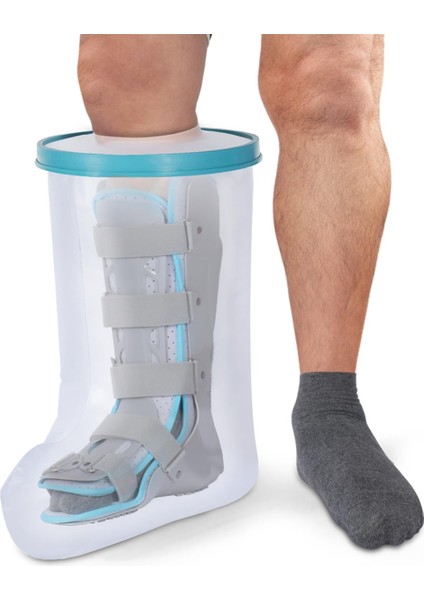 Duş Için Su Geçirmez Bacak Döküm Kapağı, Yeniden Kullanılabilir Duş Botu Kapağı Su Geçirmez Ayak Koruyu (Yurt Dışından) fiyatları