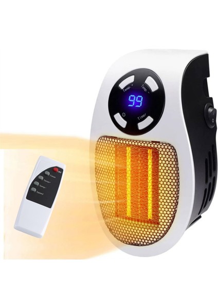 Ultra Hava Isıtıcı, 2025 Yükseltilmiş Fiş Isıtıcı, Ayarlanabilir Termostat Süresi ve LED Ekran Ab Fişi ile Ultra Hava Isıtıcı (Yurt Dışından)