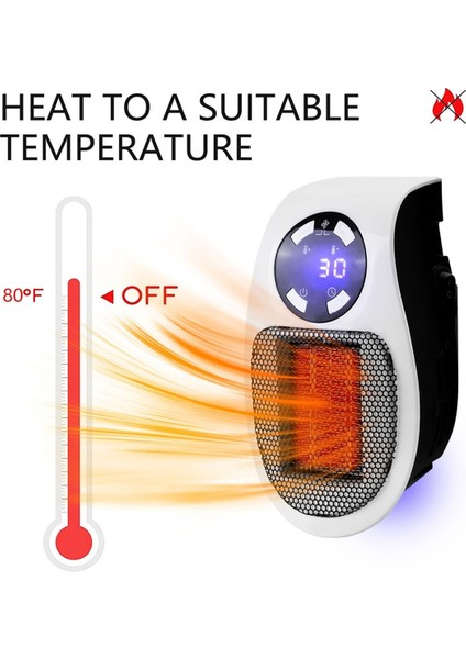 Ultra Hava Isıtıcı, 2025 Yükseltilmiş Fiş Isıtıcı, Ayarlanabilir Termostat Süresi ve LED Ekran Ab Fişi ile Ultra Hava Isıtıcı (Yurt Dışından) modelleri
