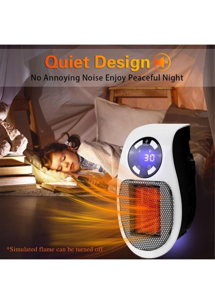 Ultra Hava Isıtıcı, 2025 Yükseltilmiş Fiş Isıtıcı, Ayarlanabilir Termostat Süresi ve LED Ekran Ab Fişi ile Ultra Hava Isıtıcı (Yurt Dışından) indirimleri