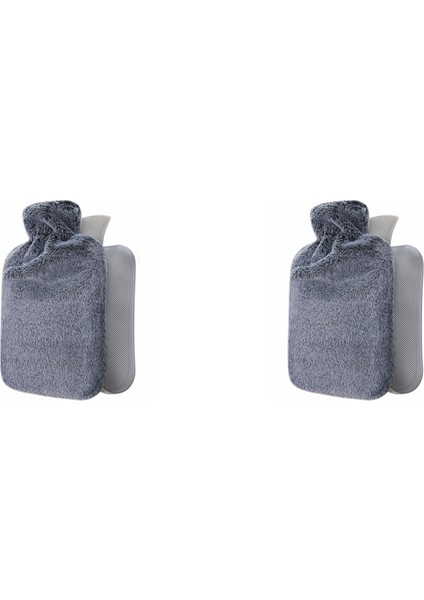 2x Sıcak Su Şişesi Yatağı Sıcak Bel Sıcak Sırt Sıcak Su Şişesi Süper Yumuşak Peluş Malzeme Kapağı, Bir (Yurt Dışından)