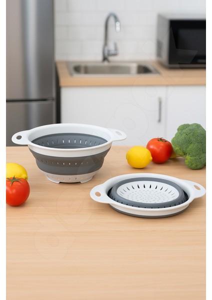 Yer Kaplamaz Katlanır Yuvarlak Süzgeç - Katlanabilir Yuvarlak Yıkama Süzgeci - Akordiyon Süzgeç fiyatları