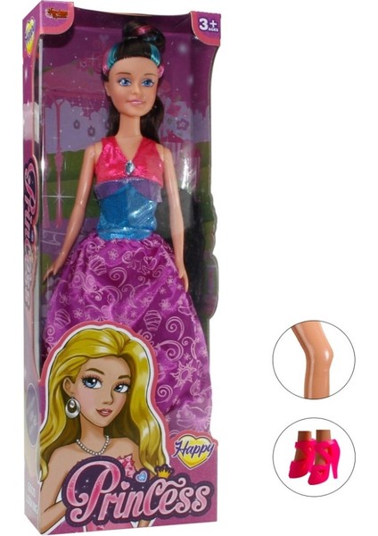 Prenses Bebek 30 cm - 66774 -3 - Mor (Lisinya)