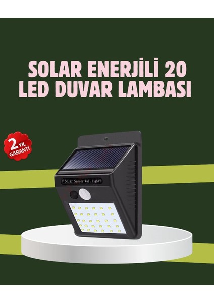 Kablo Gerektirmeyen Solar LED Bahçe ve Veranda Işığı