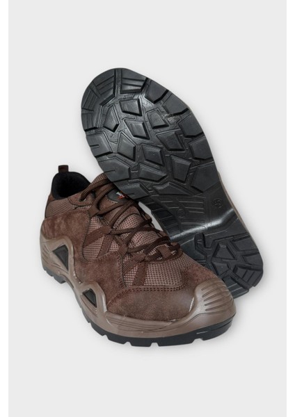 Kışlık Taktikal Su Geçirmez ve Kaymaz Taban Erkek Trekking & Outdoor Bot Kahverengi