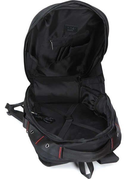 17 Inç Laptop Bölmeli Günlük Seyahat Sırt Çantası Siyah