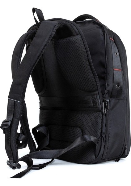 17 Inç Laptop Bölmeli Günlük Seyahat Sırt Çantası Siyah