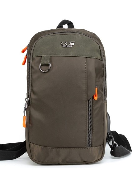 Astarlı Usb Çok Bölmeli Göğüs El Çantası Haki