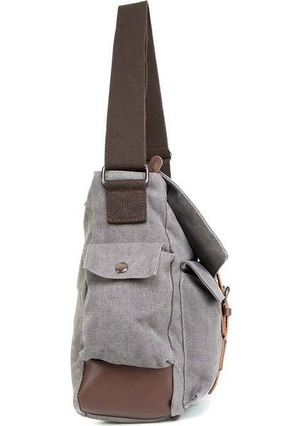 156 Inc Laptop Bölmeli Postacı Çantası Gri modelleri