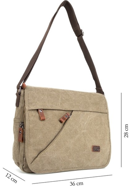 Organize 156 Inç Laptop Bölümlü Postacı Çanta Haki fiyatları