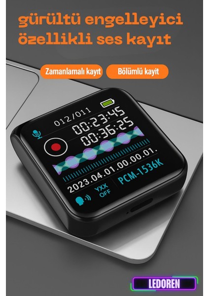 Jnn M30 1,44 Inç Hd Ekran Ses Kayıt Gürültü Azaltma Kontrolü Mp3, E-Kitap Oynatıcı, Fm Radyo