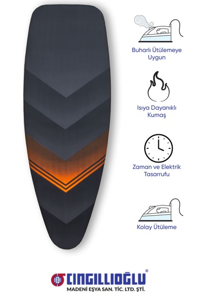 CB-103 V Motif Çift Kat Keçeli Süngerli Isıya Dayanıklı Ütü Masası Kılıfı Örtüsü Bezi modelleri