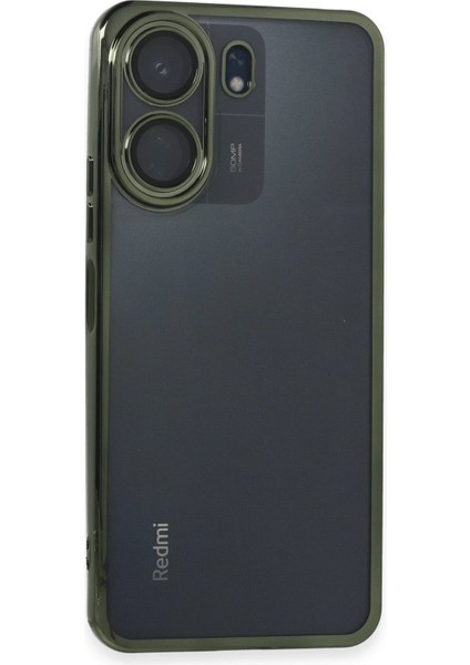 Xiaomi Redmi 13C Kılıf Lensli Silikon - Yeşil - FKU4364-2723