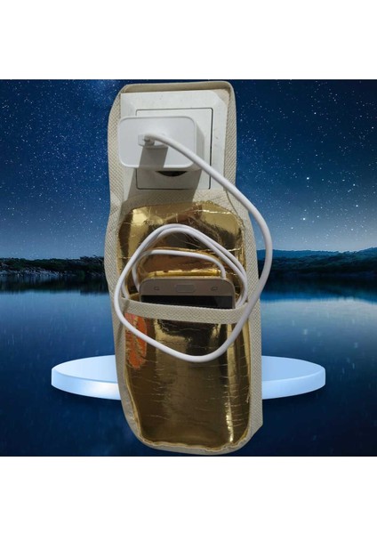 Altın Sarısı Suni Deri Askılı Priz Üstü Telefon Tutucu , Bez Poşeti Telefon Için fiyatları