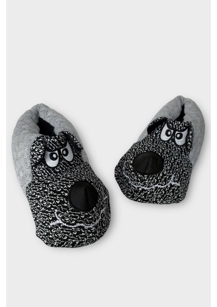 Erkek Örgülü Panduf Ev Botu Gri fırsatları