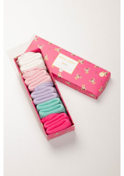 5'li Paket Yenidoğan Bambu Bebek Çorap Renkli