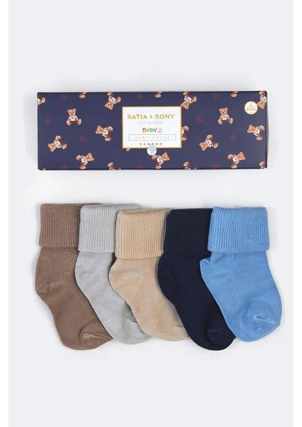 5'li Paket Yenidoğan Bambu Bebek Çorap Renkli indirimleri
