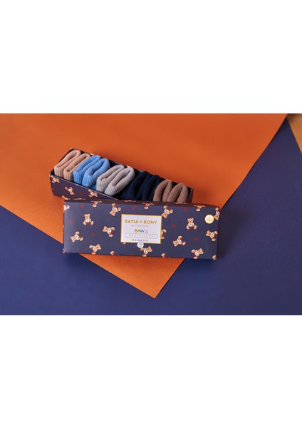 5'li Paket Yenidoğan Bambu Bebek Çorap Renkli