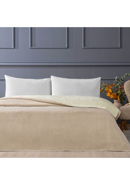 Gloria King Ekru Battaniye