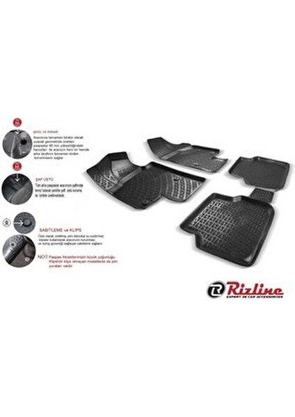 Fiat Egea Sedan 3D Havuzlu Paspas Yüksek Koruma Sağlayan Özelliklerle fırsatları