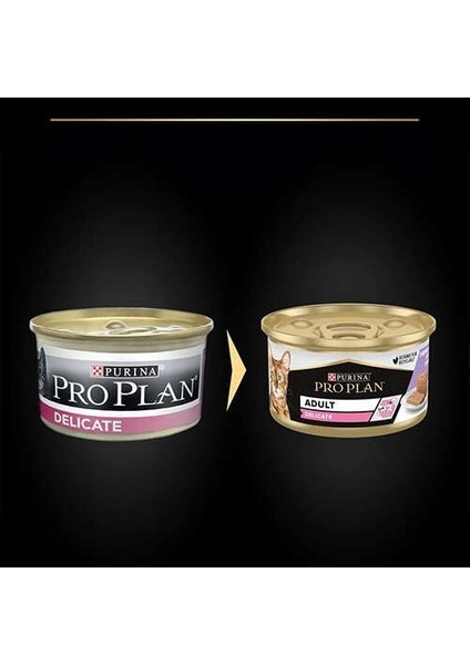 Delicate Hindi Etli Yetişkin Konserve Kedi Maması