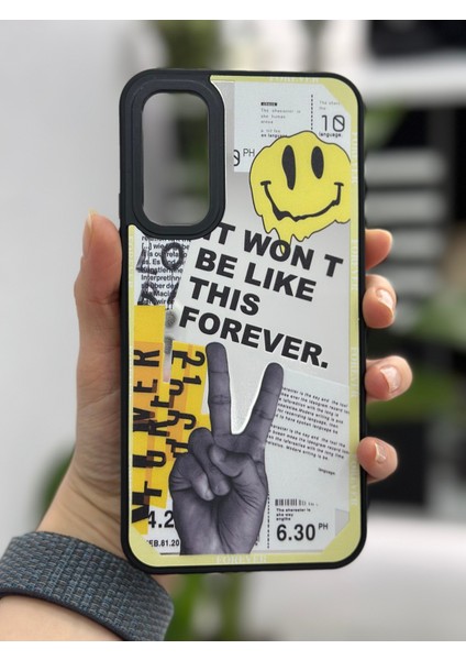 Samsung Galaxy A34 Uyumlu Aynalı Forever Tasarımlı Silikon Kılıf